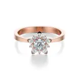 Pierścionek z różowego złota z diamentami AJPZ_140